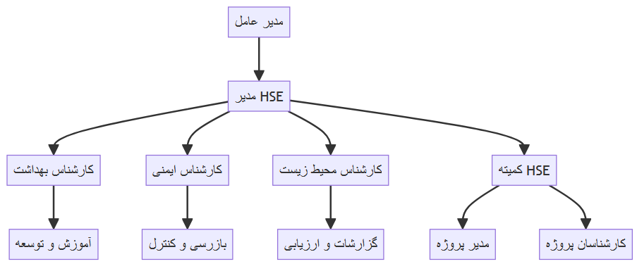 نمونه چارت HSE - فوری و ارزان